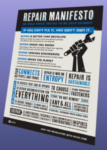 iFIXIT Repair Manifesto Poster